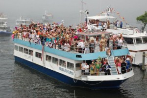 The ferry filled with queens on the 4th.