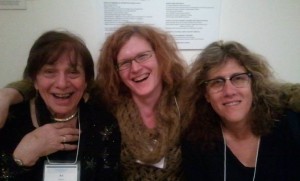 Left to Right: Ariadne Kane, Viviane Namaste, Susan Styker. Photo by Dr. Aaron Devor.