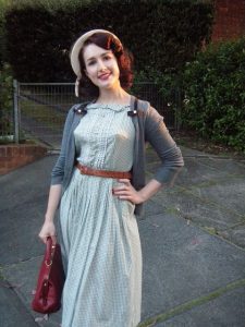 Vintage gingham dress
