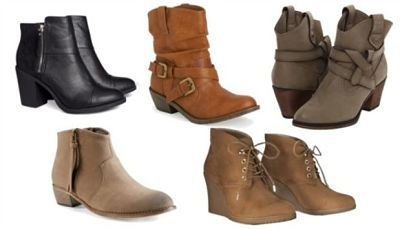 neutral colored ankle boot