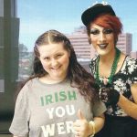 Heart transplant girl with drag queen.