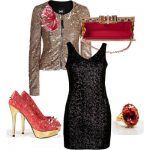 LBD with sequin accessories_