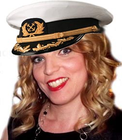 Captain Amanda welcomes you aboard.