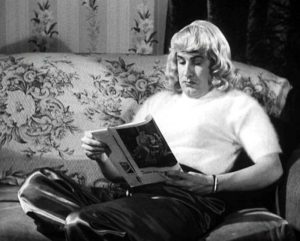 Ed Wood relaxing in his angora sweater.
