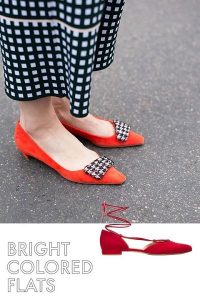 brightly colored flats